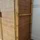 Vintage rattan wardrobe