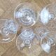 5 crystal stem glasses from Arques model Lady Diamond