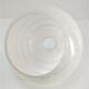 Wall lamp glass Clichy white brass porcelain 30s