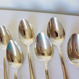 6 silver-plated soup spoons hallmarked by Liberty silversmith, shell motif 2106252