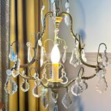 Pendant chandelier with crystal tassels