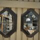 Miroirs fenêtre industriel en métal 1930 49x78cm