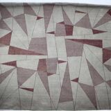 Unique Big Extra Large Abstract Design Geometric Carpet / Rug, 1950s