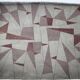 Tapis / Tapisserie géométrique abstrait unique en très grand format, années 1950