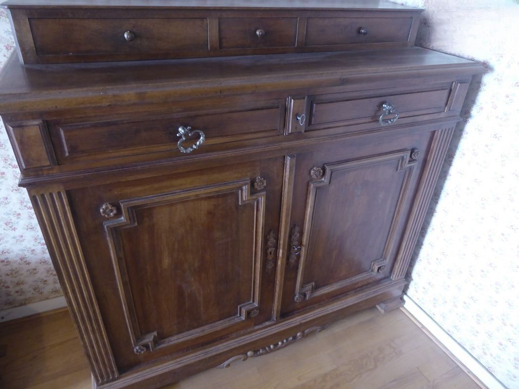 Antique solid walnut furniture from the early 1900s.