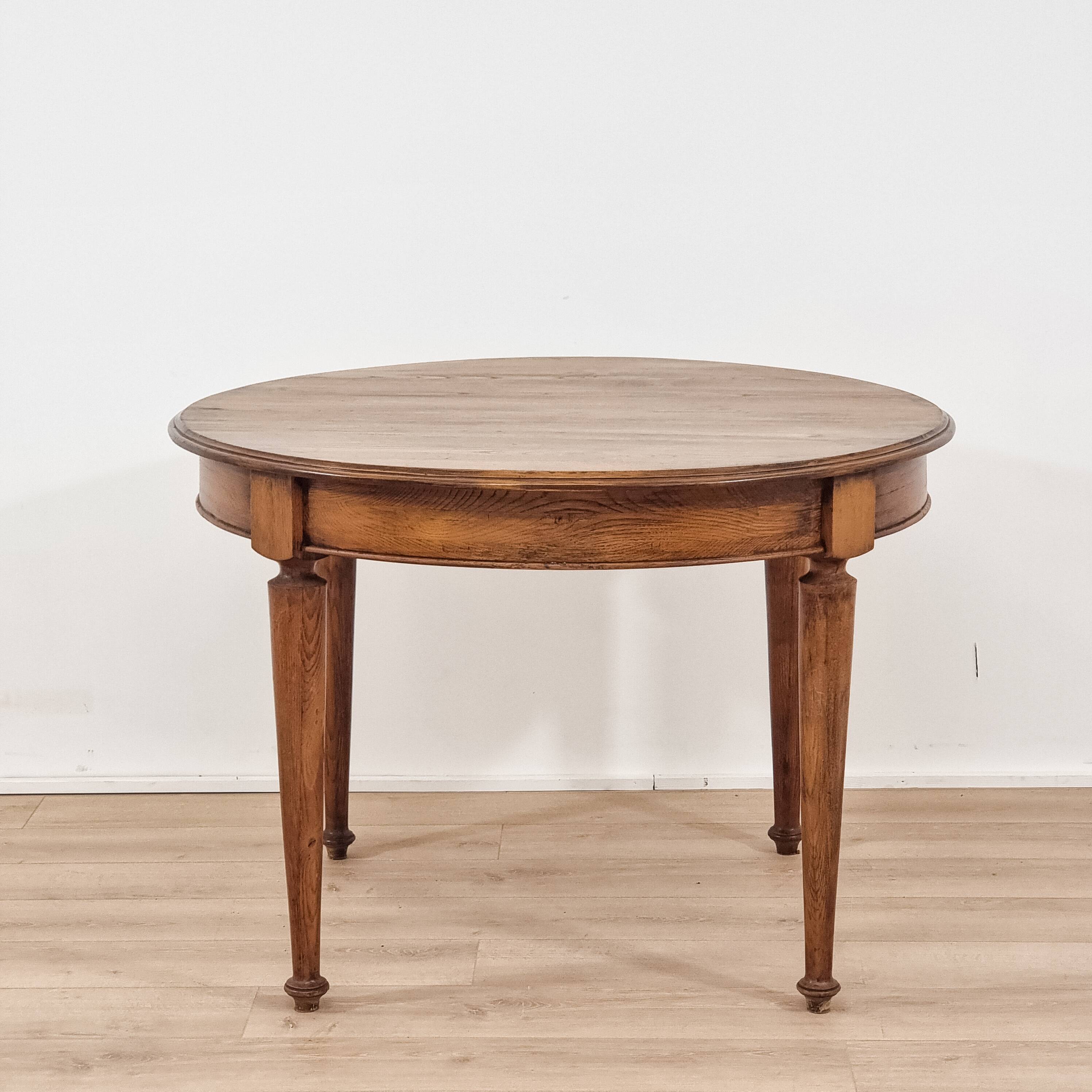 1940s solid wood dining table