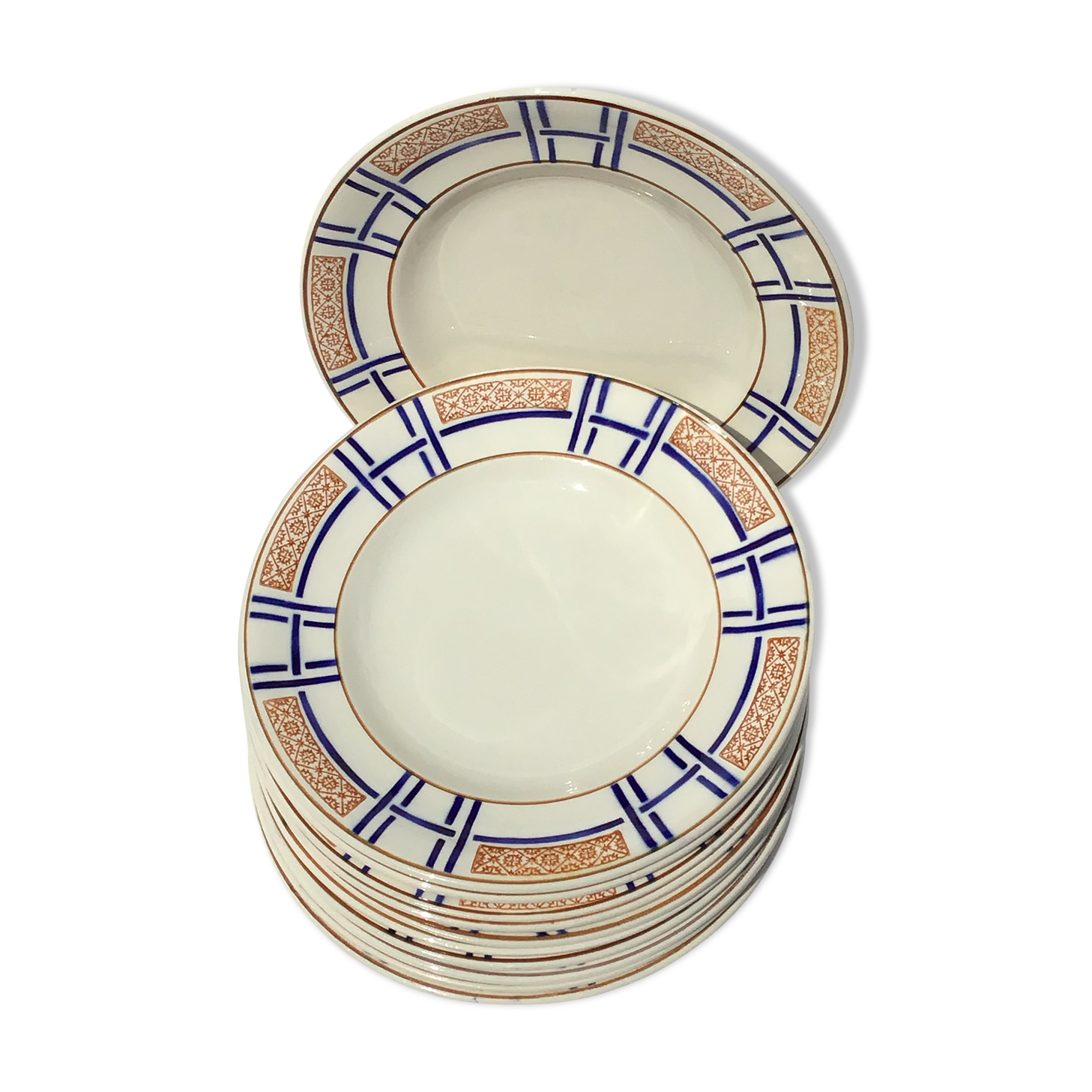 11 flat plates iron earth longwy carmen blue