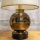 Lampada in ottone e smalto Italia Anni '40