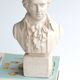 Plaster bust of Mozart, Paris School of Music, 50s