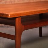 Vintage teak coffee table by Niels Bach, Denmark, 1960