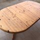 Vintage round table in solid pine