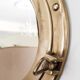 Porthole mirror in gilded brass, marine mirror