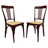 Secession dining chairs by Thonet