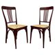 Secession dining chairs by Thonet