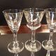 6 verres à liqueur ciselés