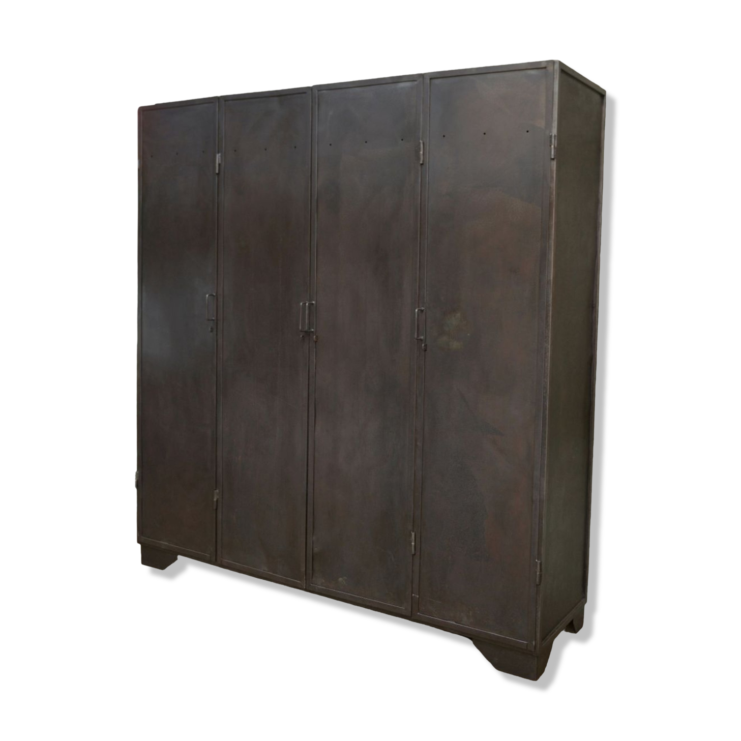 Industrial cabinet 4 doors in metal 1950