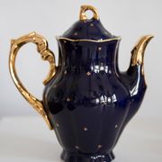 Painted porcelain tea and coffee service, mid-20th century, Poland, 1960.
