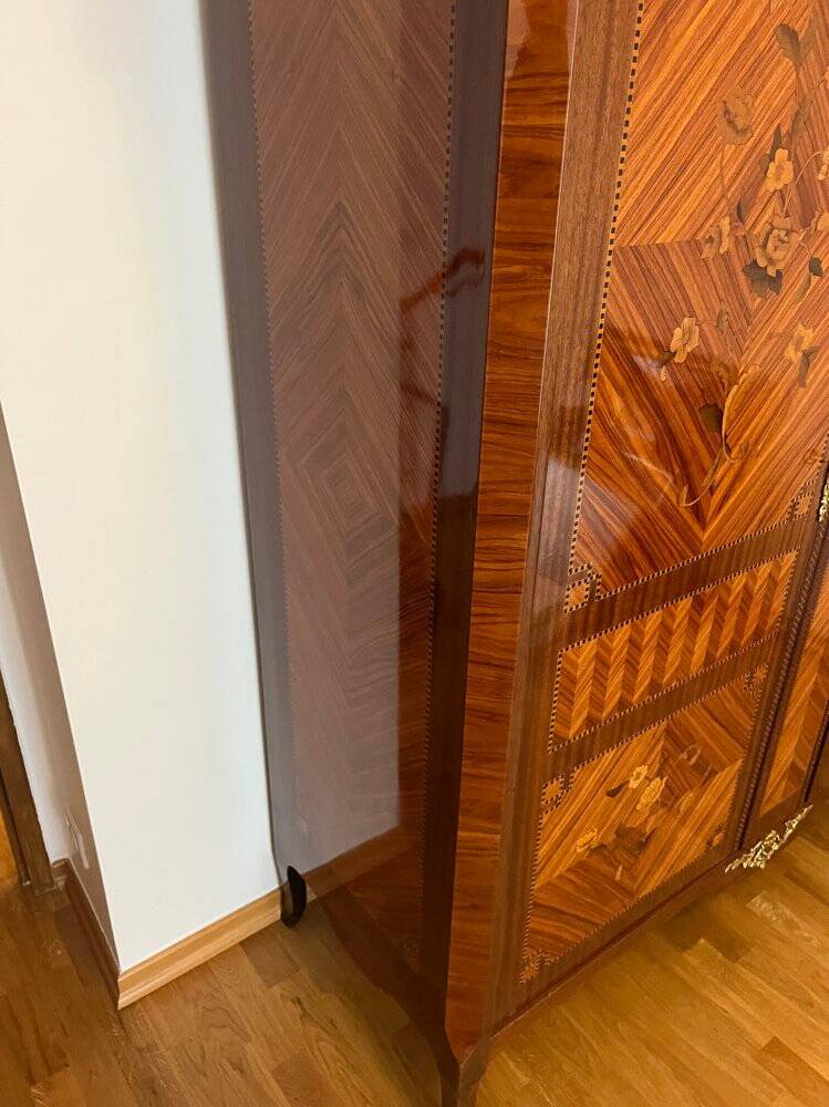 Rosewood marquetry cabinet