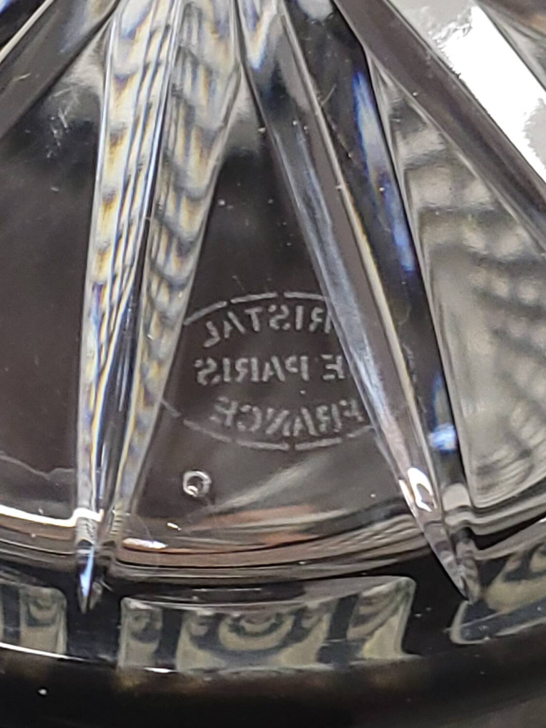 Service "Pénombre" in black and clear crystal – Crystal of Paris