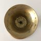 Old golden brass candle holder