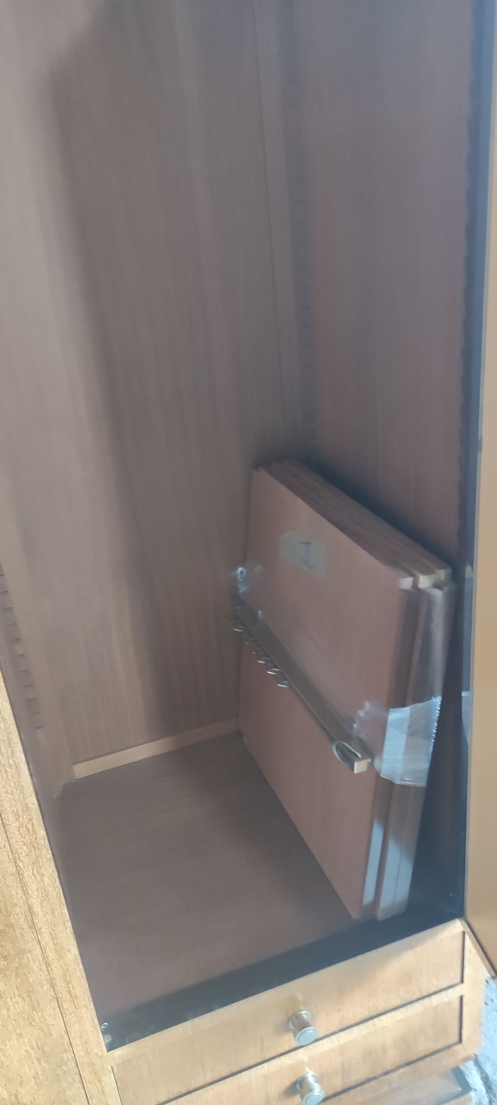 Art deco cabinet 3 doors 4 drawers in place of walnut