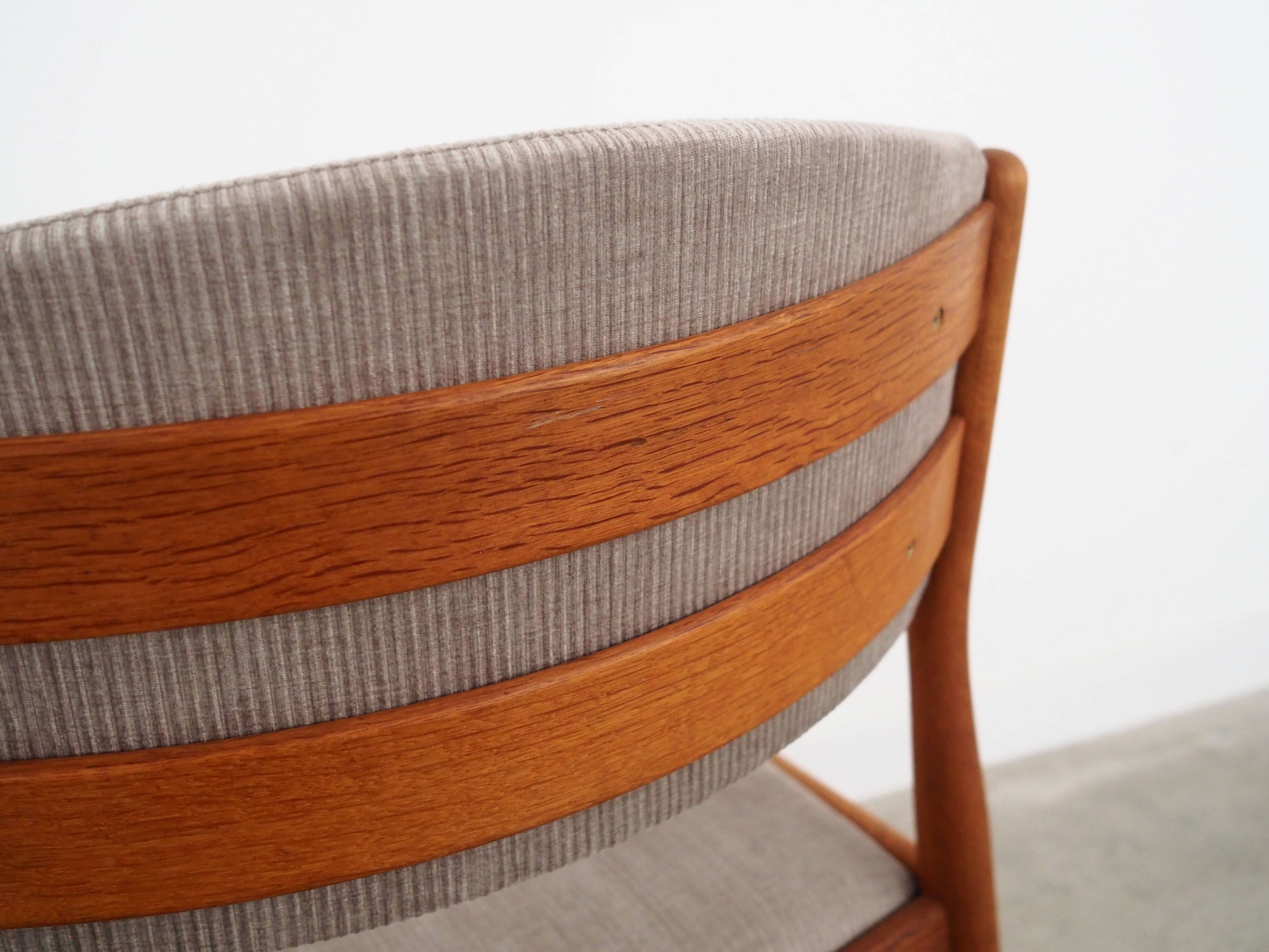 Oak chair, Danish design, 1960s, designer: Poul M Volther, manufacturing: FDB