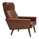 1970s, Danish highback armchair by Vejen Polstermøbelfabrik, original.