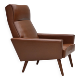 1970s, Danish highback armchair by Vejen Polstermøbelfabrik, original.