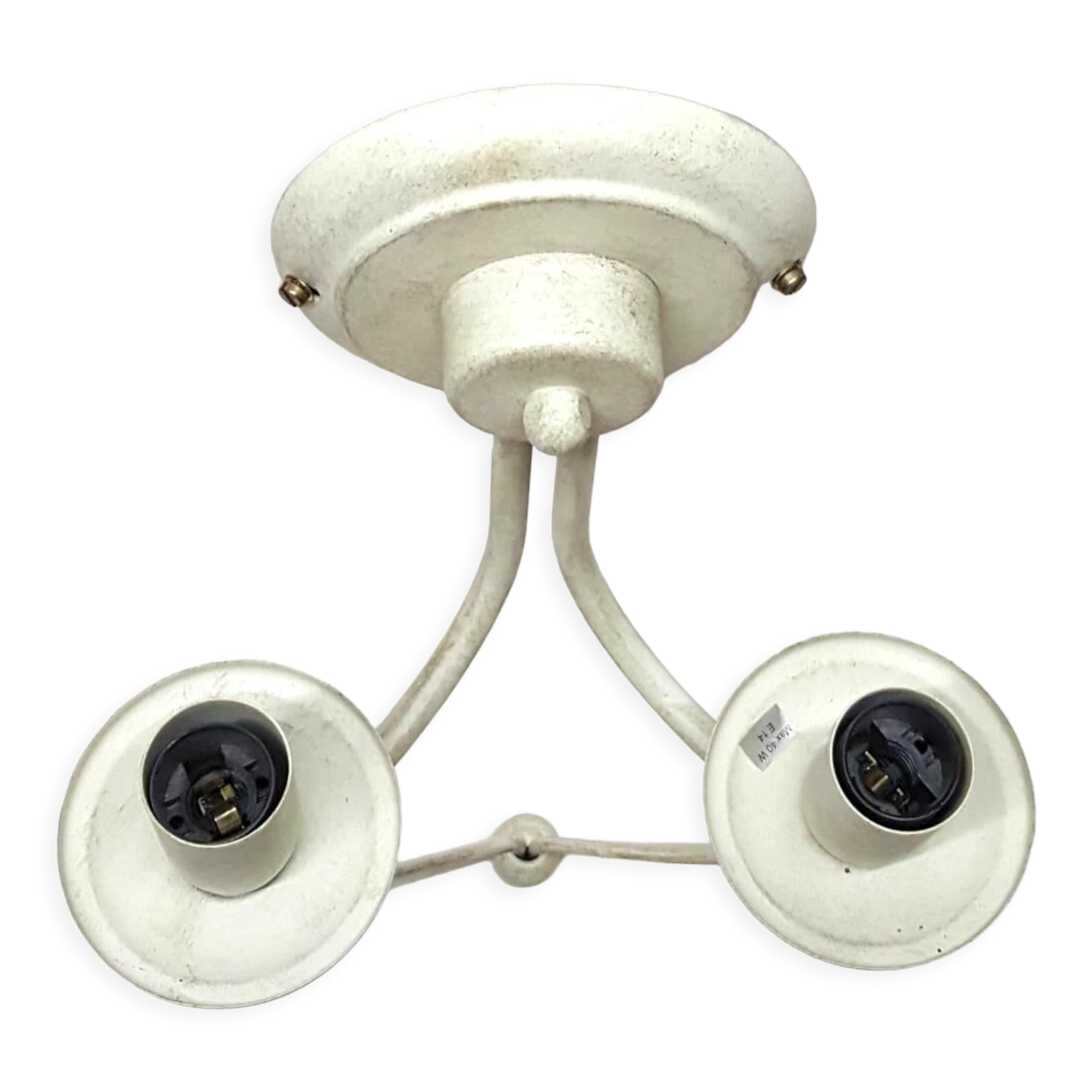 White wall lamp 2 bulbs