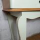 vintage relooked solid birch console