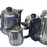 Silver metal tea/coffee set circa 1930 - Art Deco period - Christofle