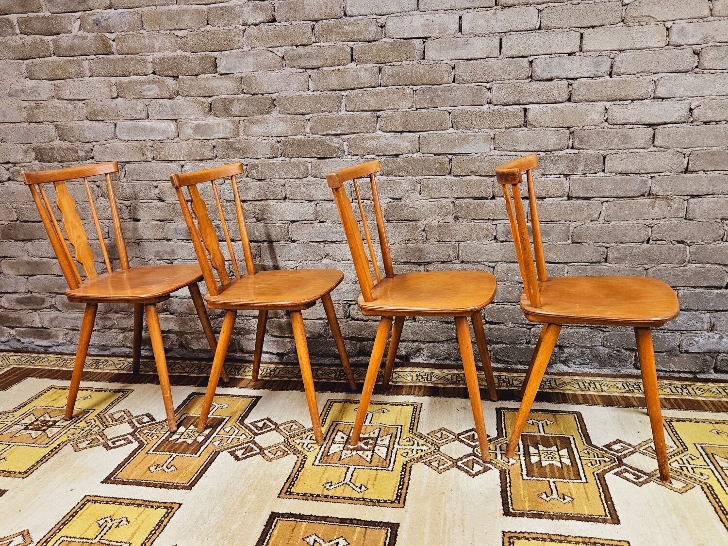 Set of 4 chairs bistrot Iller 70'
