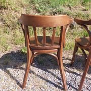 4 fauteuils Baumann en bois courbé