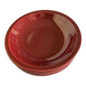 set de 5 assiettes calotte - 1970