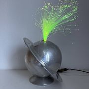 Rare French fibre optic lamp "La Sphérique" from the 1970s Space Age.