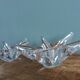Daum France starfish crystal candlesticks