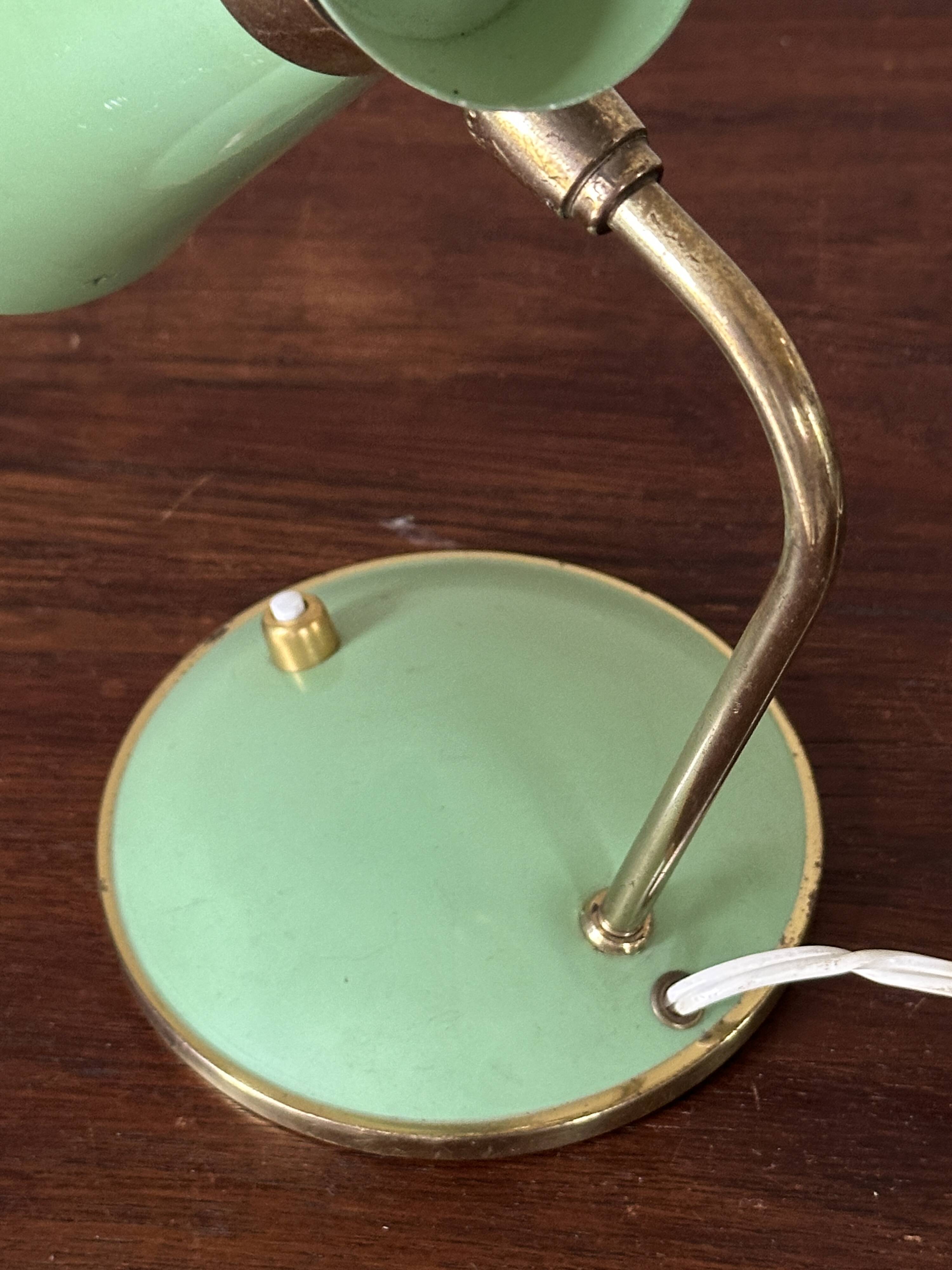 Lampe cocotte diabolo verte design années 60