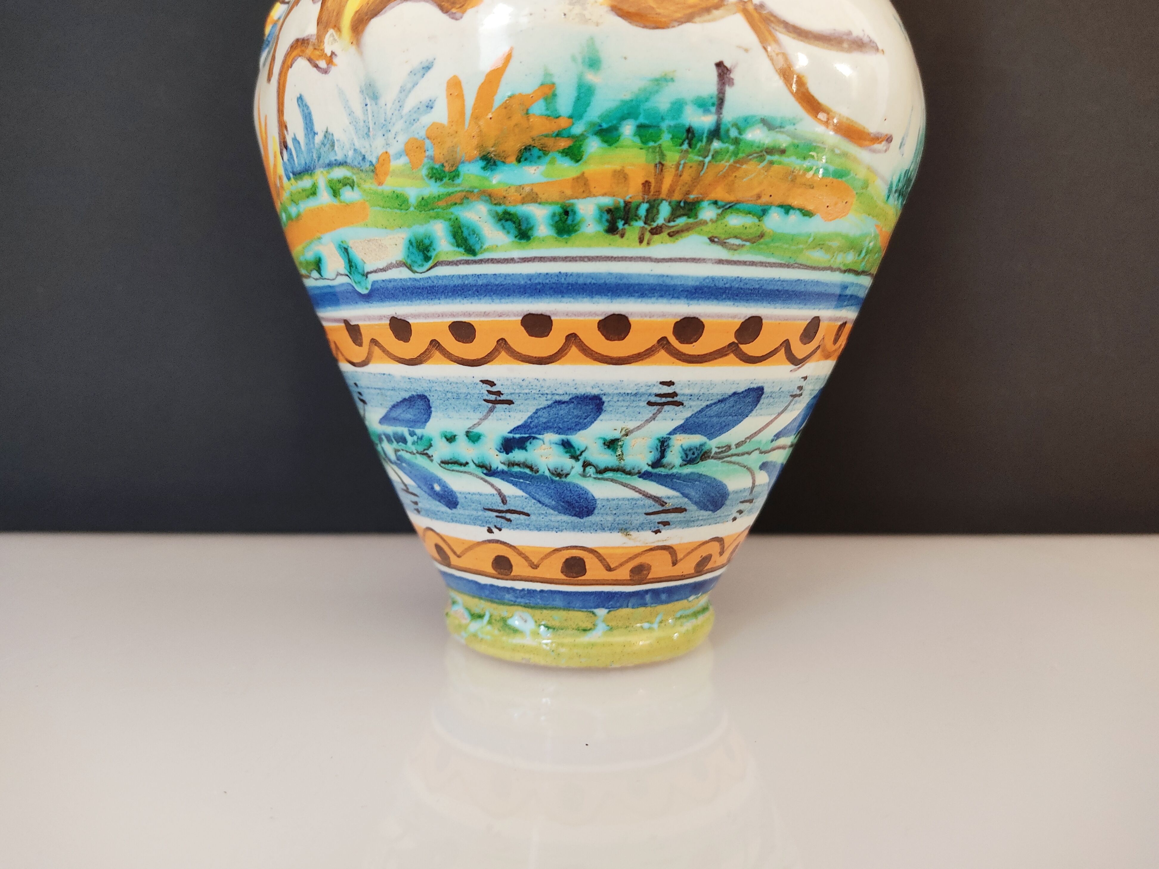 Vase with two ceramic handles Sante Ana Spain