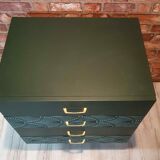 Chest of drawers 1960s renovated green