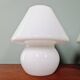Pair of Murano glass mushroom lamps, 1970s-80s
