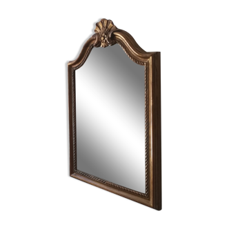 Rectangle mirror adorned shell and flower - 45x29cm