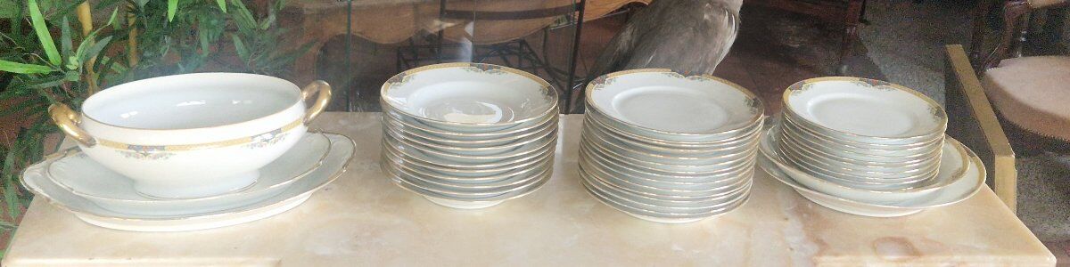 Limoges Porcelain Table Service – F. Legrand – Circa 1920