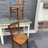 Paire de chaises bistrot bois courbé
