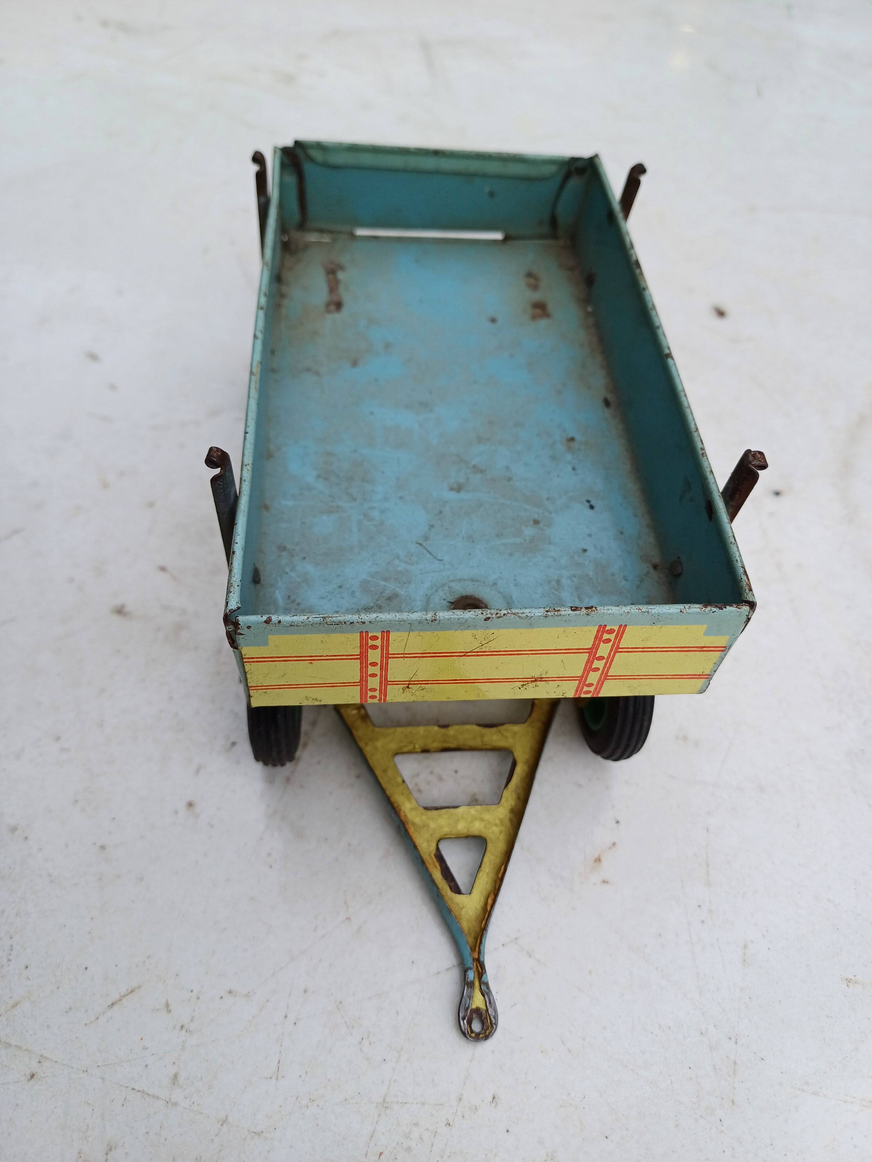 Friction metal tractor and trailer