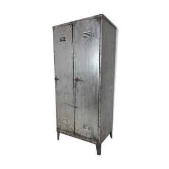 Vintage industrial metal locker, 1950's