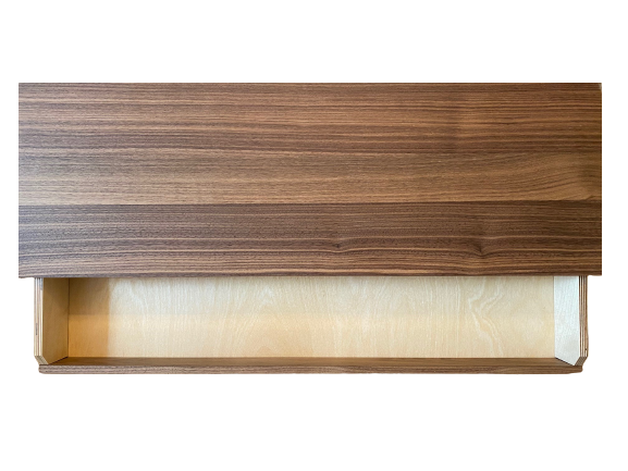 New walnut Pythagoras with drawer - size L - Maze Interiors