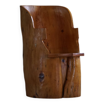 Chair made from solid birch by a Swedish cabinetmaker, Wabi Sabi, 1950s.