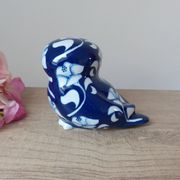 Owl Statuette Villeroy and Boch Gallo – Vintage Cobalt Blue Porcelain