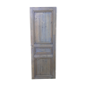 Haussmannian style door in aged wood patinated raw