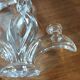 4 crystal lily candle holders from Vannes le Châtel.